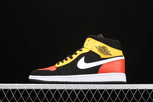 All categories Air Jordan Jordan series basketball shoes Air Jordan 1 Mid Air Jordan 1 Mid SE AJ1 Joe 1 color matching mid-top basketball shoes 852542-087